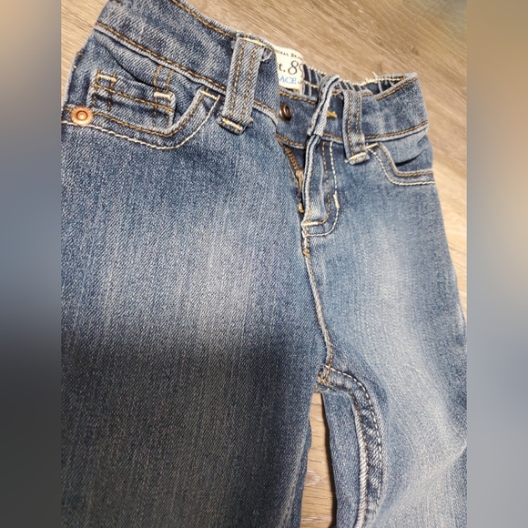 2 pair Children's Place jeans 12-18M boot cut, 18-24M skinny, distressed - Picture 2 of 14